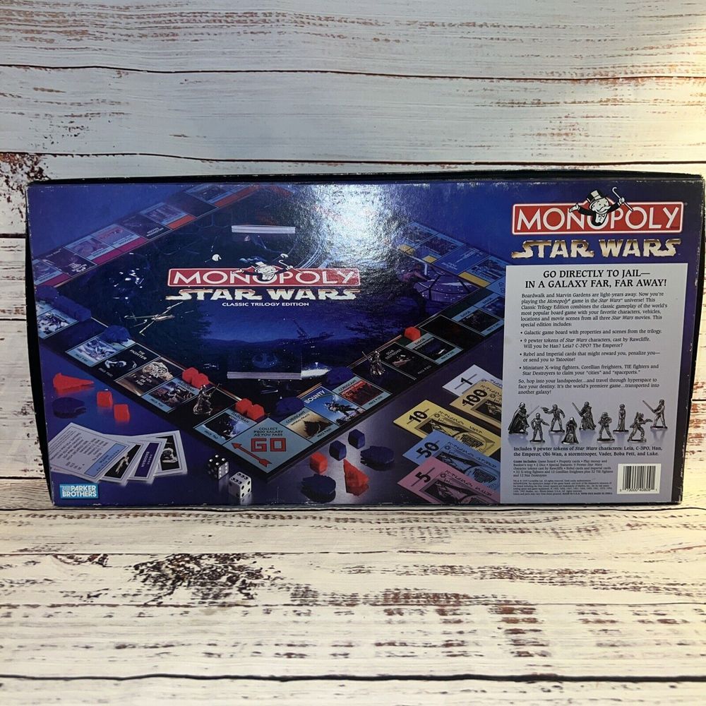 MONOPOLY STAR WARS‎ CLASSIC TRILOGY EDITION - 1997- 100% COMPLETE - GOOD COND - Picture 11 of 12
